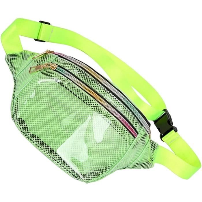 Sac Banane Transparent Étanche - PVC - 22 X 18 Cm - Bandeoulière Réglable - Pour Natation, Rafting, Pêche