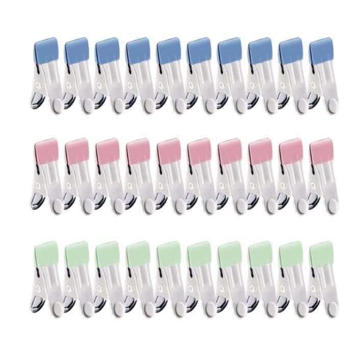 30 Pièces Pince a Linge INOX, Pince à Linge en Métal