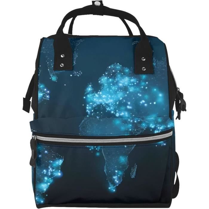 Sac à Langer Sac à Dos Tracteur Thème Tournesol - Grande Capacité, Multipoches, Imperméable, Taille Unique