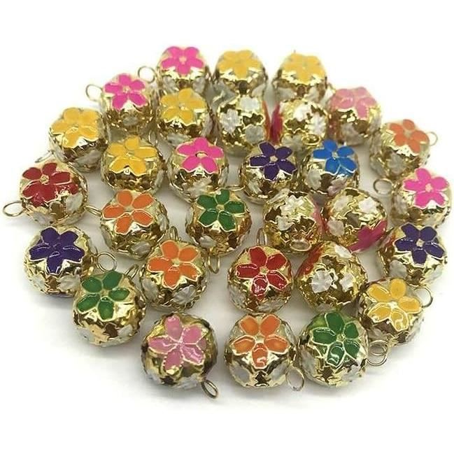 300 Pièces Grelots Colorés 8mm Et 10mm - Mini Clochettes Métal Pour Décoration Noël Bijoux Artisanat