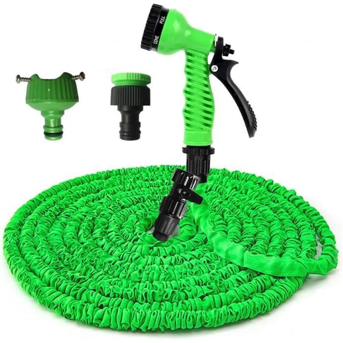 Tuyau D’arrosage Extensible Sumsoctober - 7,5 M / 10 M / 15 M / 20 M - Léger Et Résistant - Pour Jardin, Lavage Voiture, Plantes - 12