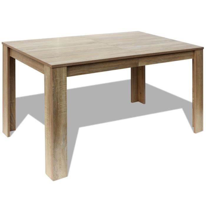 BAO ◎ Table de salle à manger 140 x 80 x 75 cm chêne