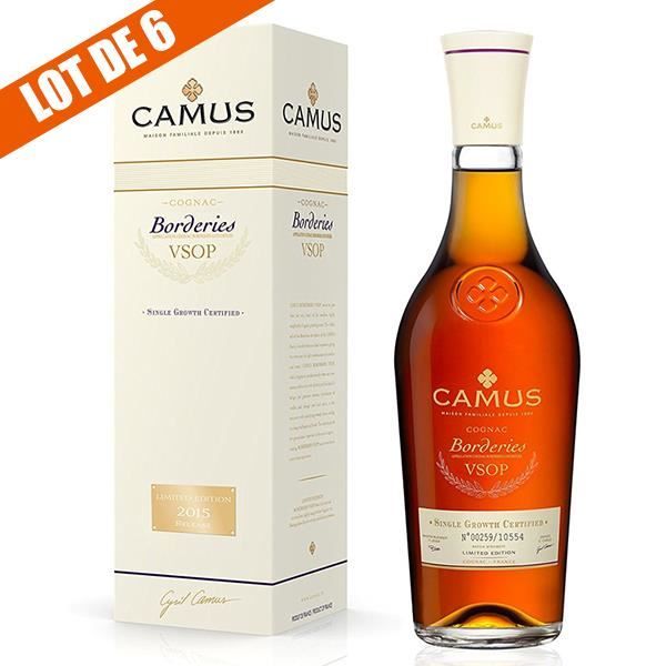 x6 cognac camus v s o p borderies 40 70 cl achat vente digestif eau de vie x6 cognac camus v s o p cdiscount