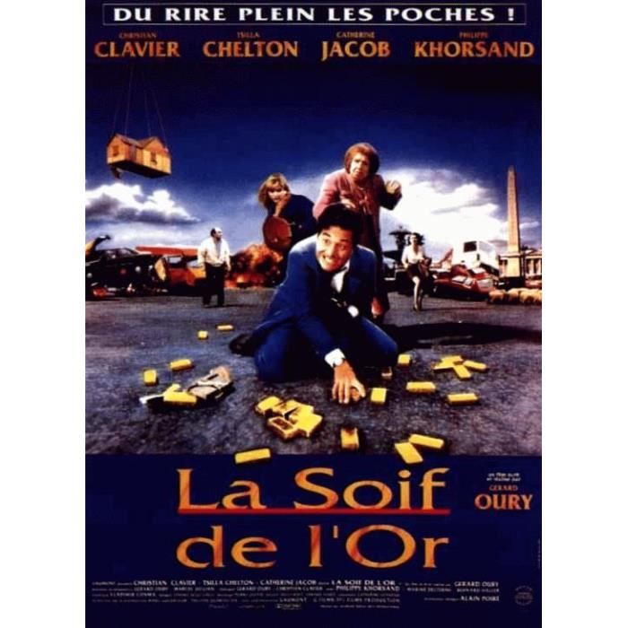 Film La Soif De L Or Streaming La Soif De L'Or - Christian Clavier - 116x158cm - AFFICHE ORIGINALE de