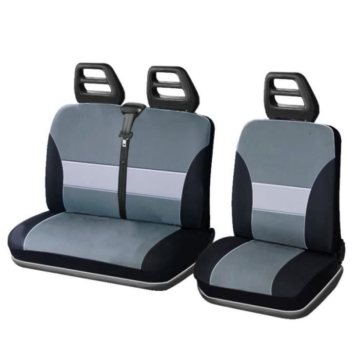 Housses Couvre Sieges Rouge-Noir Pour Ford Transit Custom 2013