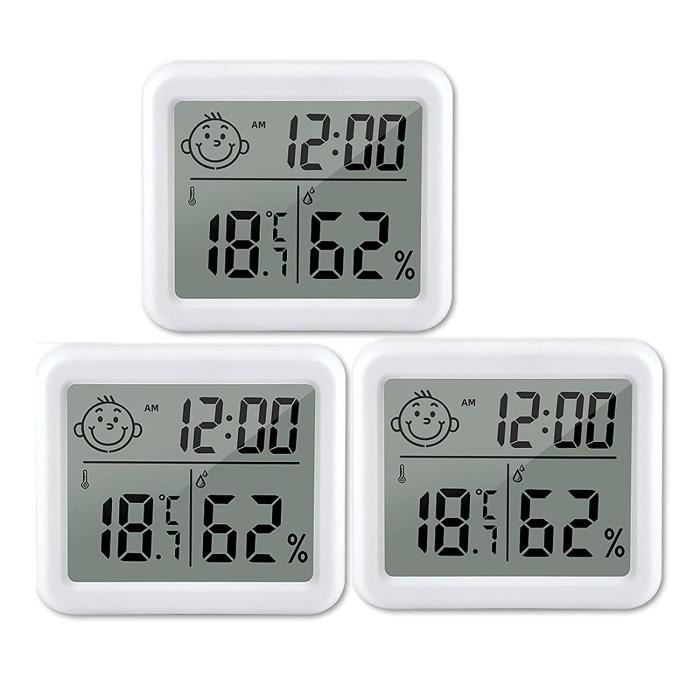 Hygromètre numérique - Thermo hygromètre - Thermomètre intérieur
