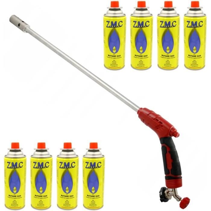 Bruciatore A Gas Z.M.C 1,0 KW Con 28 Cartucce - Fiamma Regolabile Fino A 1300°C, Per Cucina E Saldatura