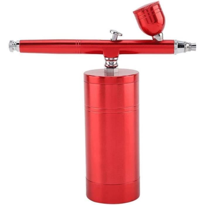 Mini Luchtcompressor, MAGT Professionele 0.3mm Compact Luchtcompressor Spuitpistool Zwart Airbrush Set 7CC Capaciteit Airbrush Set