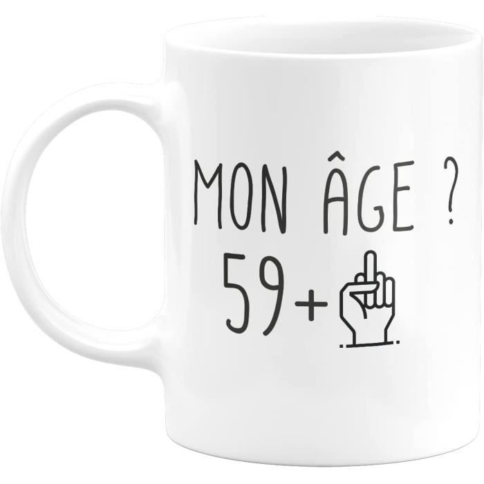 Idée Cadeau 60 ans Homme Femme - Cadeau Anniversaire Soixante Ans - Idée  Cadeau Original, Humour, Drôle, Rigolo, Fun - Mug [176] - Cdiscount  Puériculture & Eveil bébé