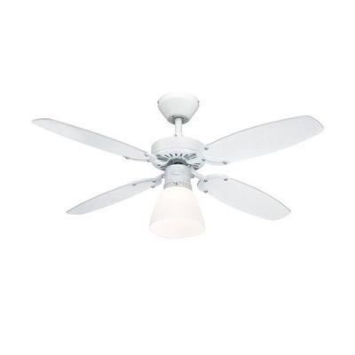 Ventilateur de Plafond - WESTINGHOUSE - Capitol 105cm - Blanc Hêtre - 3 vitesses - 42W