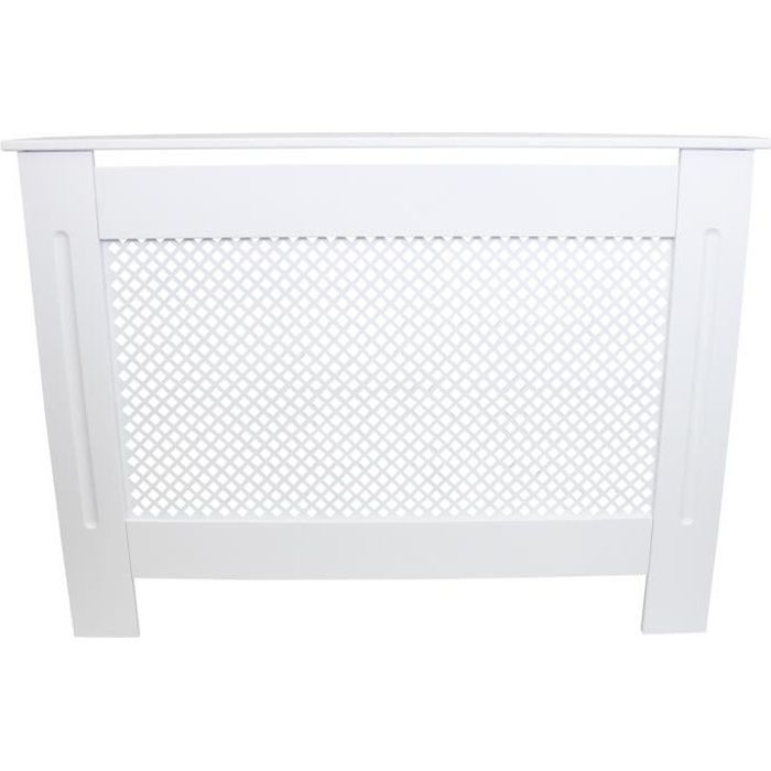 MonsterShop Cache Radiateur à Motif Grillagé En MDF Blanc De 111 5cm De Large X 82cm De Haut X 18 8cm De Profondeur 84862832 MonsterShop Cache Radiateur à Motif Grillagé En MDF Blanc De 111 5cm De Large X 82cm De Haut X 18 8cm De Profondeur 84862832