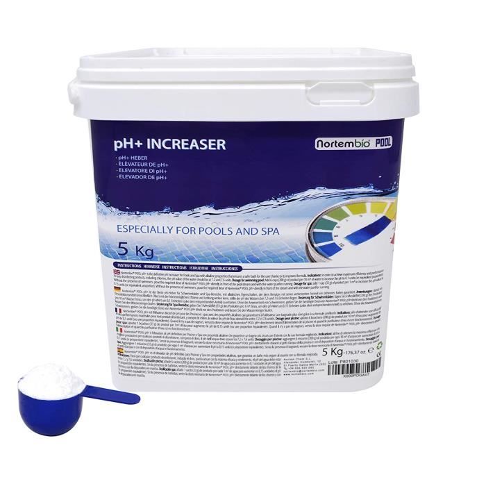 Nortembio Pool pH- Minus 10 L. Natuurlijk pH-Verlagend Vloeistof voor Zwembad en Spa. Waterkwaliteit Verbeteren. pH Regelaar. Voordelig voor de Gezondheid Nortembio Pool pH- Minus 10 L. Natuurlijk pH-Verlagend Vloeistof voor Zwembad en Spa. Waterkwaliteit Verbeteren. pH Regelaar. Voordelig voor de Gezondheid