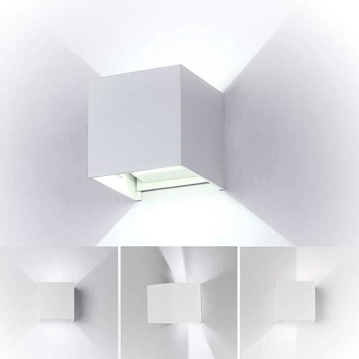 En acier inoxydable lumière intérieure mur TWIN-Compatible LED jusqu' à la lumière &