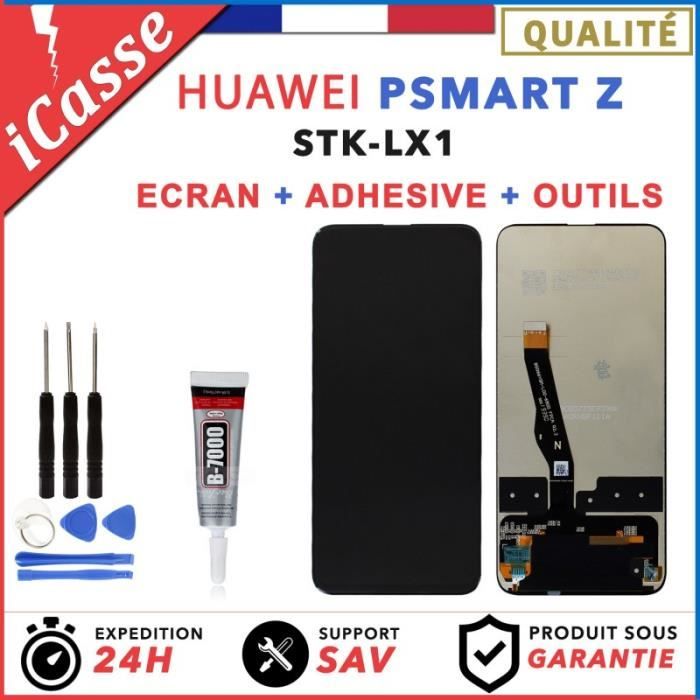 ECRAN LCD + VITRE TACTILE HUAWEI PSMART P SMART Z NOIR + COLLE + OUTILS