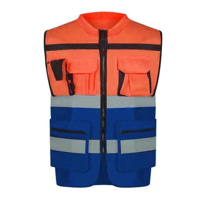 Gilet sécurité bleu clearance personnalisé