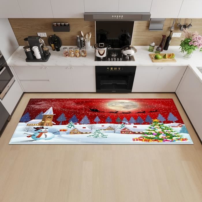 Tapis De Cuisine, 100% Made In Italy, Tapis Antitache Avec Impression Numerique Tapis De Table Modele De Noel Charity Cm 140x52 83469342