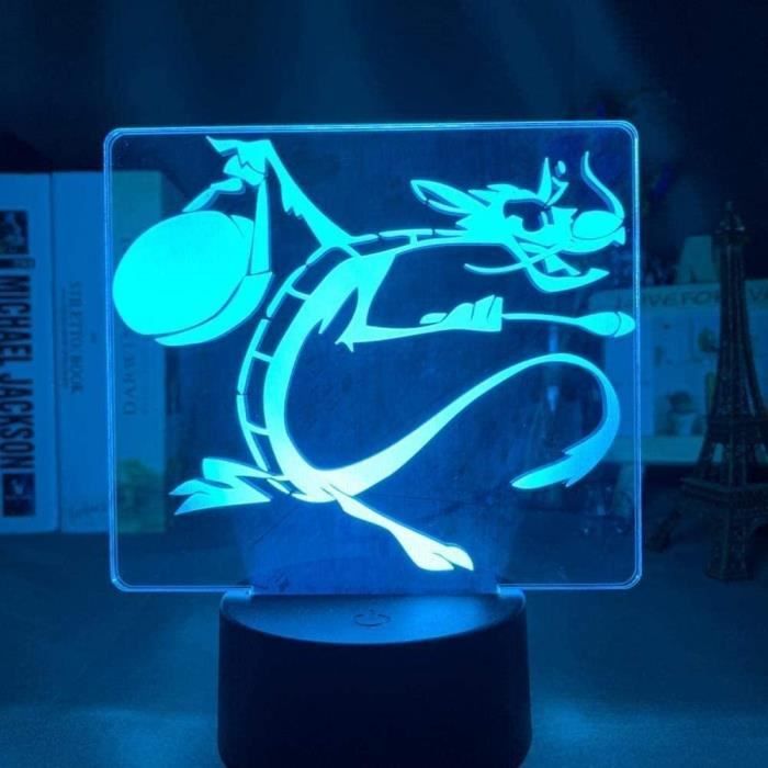 Veilleuse Plastique Lampe LED Veilleuse Naruto - 16 Couleurs Changeantes Avec Télécommande - Décoration Manga - Neuf Lampe Frontale Led Rechargeable