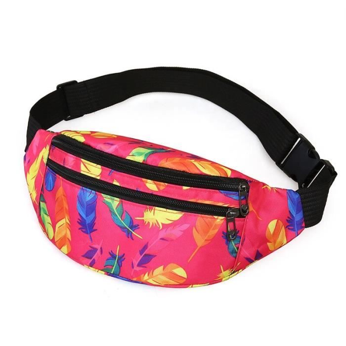 CAPASTEC Sac Banane Sport 4 Poches Zippées – Ceinture Réglable Violet – Running, Fitness, Voyage – Imperméable Oxford 300D