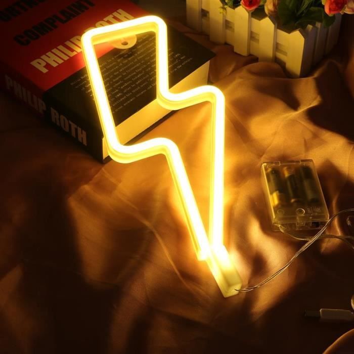 Lumière Néon Cerise LED - Alimentation USB/batteries, 23x19 Cm, Décoration Fête, Mariage, Anniversaire, Noël - 4