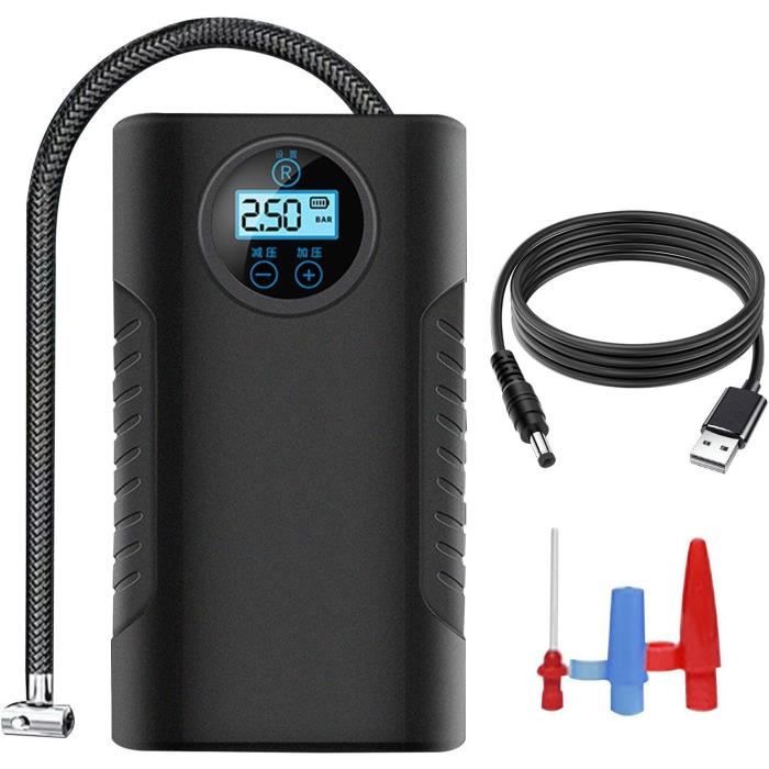 Compresseur Air Portatif ETENWOLF S6 - 19200mAh, 11.03 Bar/160PSI - Gonfleur Pneus Voiture Et Vélo