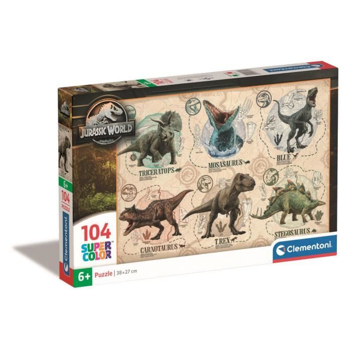 Puzzle 104 pièces : Jurassic World Clementoni Puzzles - vue 4