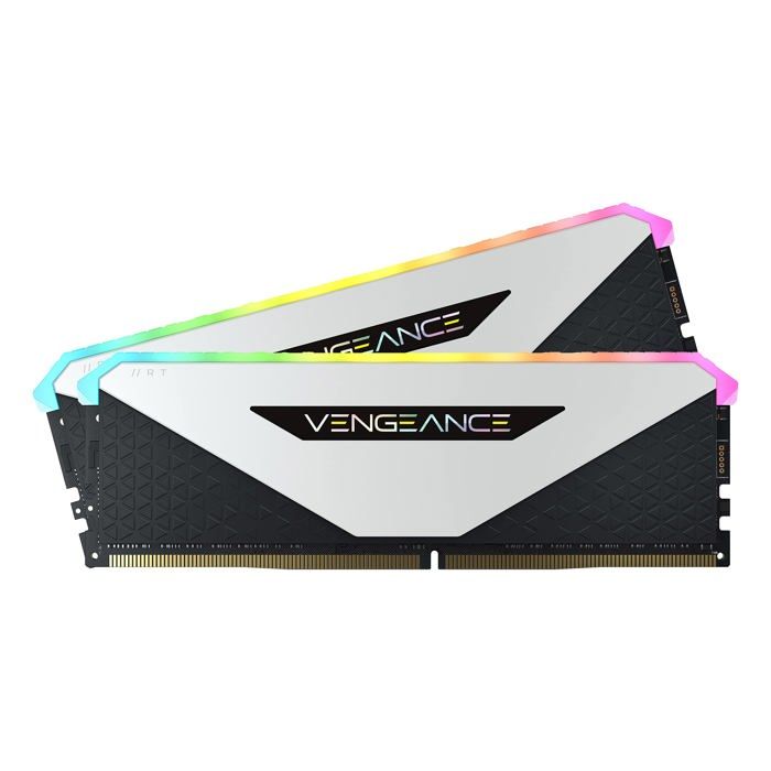 Kit memoire Corsair VENGEANCE RGB RT Blanc 64 Go 2 x 32 Go DDR4 3200 MHz C16 Cdiscount Informatique