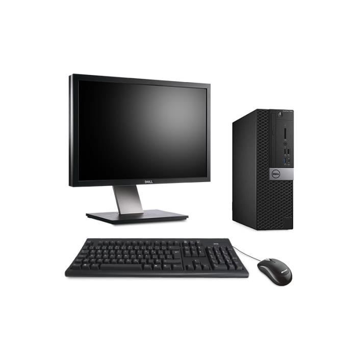 Ordinateur de bureau - Dell OptiPlex 7050 SFF - 16Go - 256Go SSD + Ecran 24 - Dell