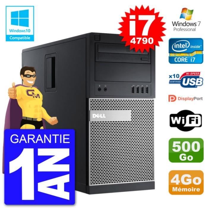 Dell PC 9020 SFF Intel Core i5 4570 RAM Disque Dur 500Go Windows 10 WiFi