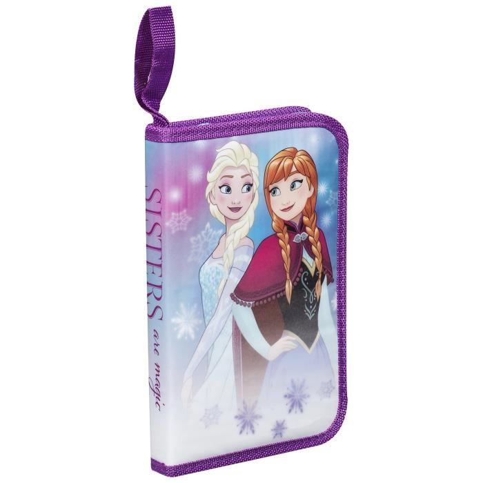 ELSA TROUSSE CRAYONS REINE DES NEIGES DISNEY 6 ACCESSOIRES OLAF ANNA