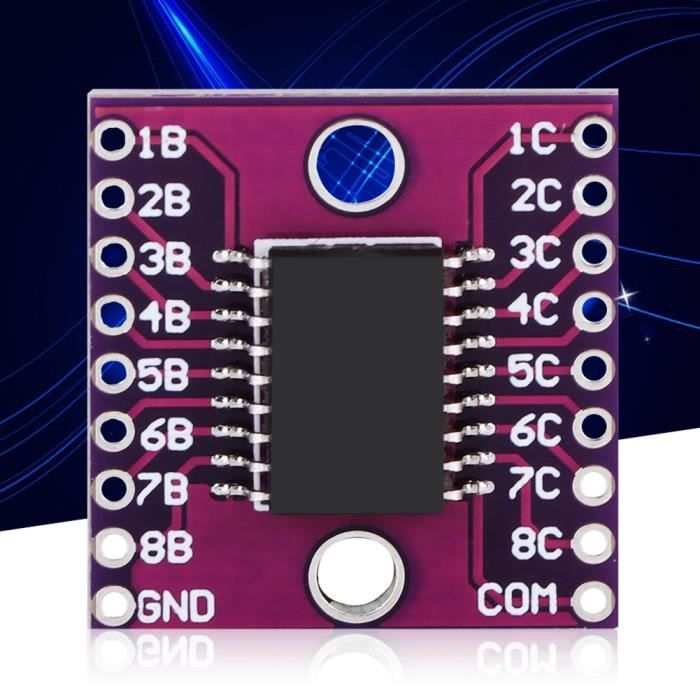 Module ULN2803A - Lot De 2 Cartes Transistor Darlington - Pilote Haute Tension 50V 500mA - Pour Relais, LEDs, Affichages - 8