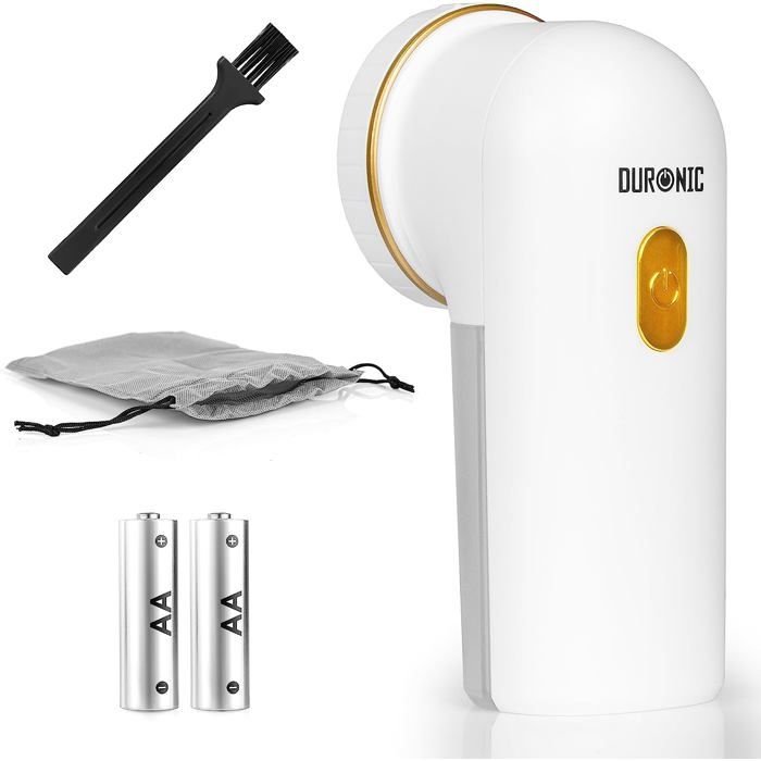 Duronic FS22 WE Rasoio Elettrico Per Pelucchi E Pilling - 2 Velocità - Custodia E Spazzola Incluse