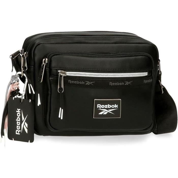 Tina Sac Bandouli?�re Deux Compartiments Noir 25X18X7 Cms Cuir Synth?�tique[u33214] - Cdiscount 