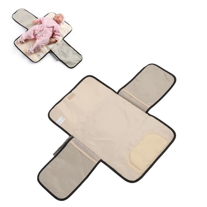 Matelas à Langer Bébé Amovible - Pliable, Étanche, Parfait Voyage
