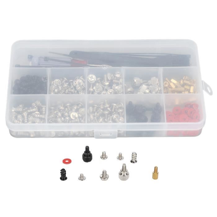 Kit De Vis Pour Ordinateur Portable Universel - 240 Vis M2, M2.5, M3 En Acier, Dans Un Boîtier De Rangement