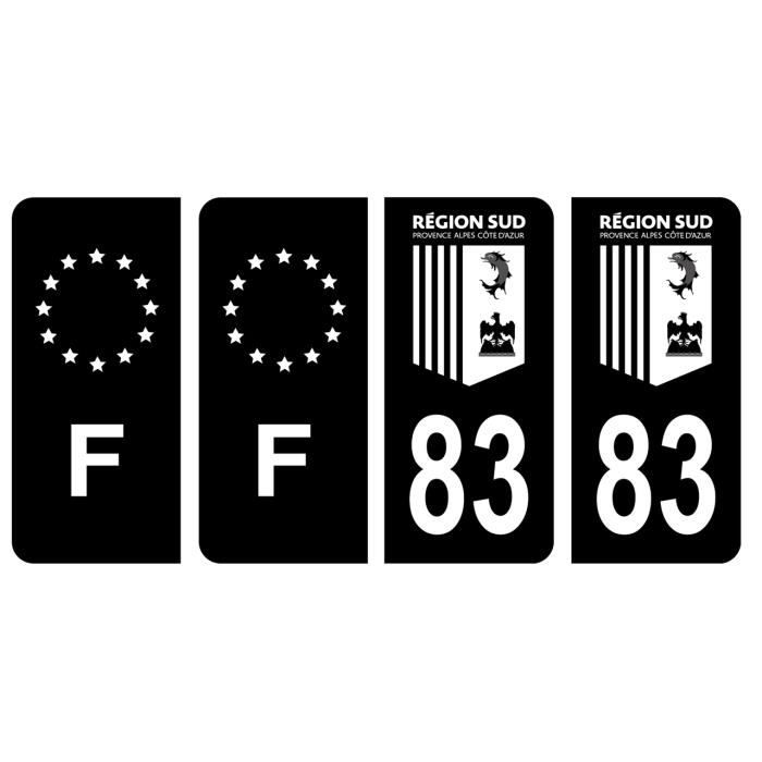Autocollants Pour Plaques Immatriculation France Lot De 4 Noir autocollants-pour-plaques-immatriculation-france-lot-de-4-noir