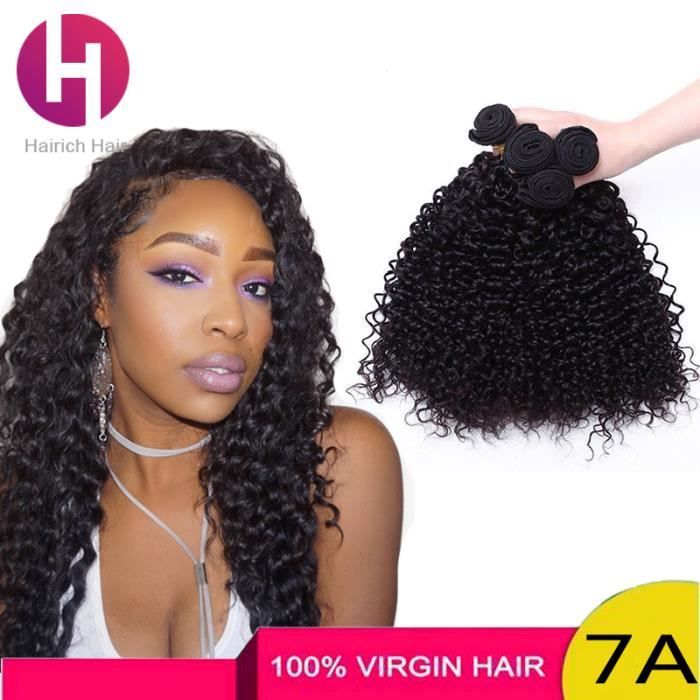 1 Tissages Bresilien Human Wavy Hair Kinky Curly 8in Extensions