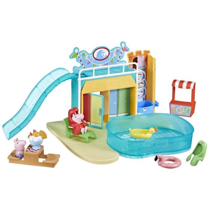 Coffret Peppa Pig Le parc aquatique de Peppa avec 2 figurines et