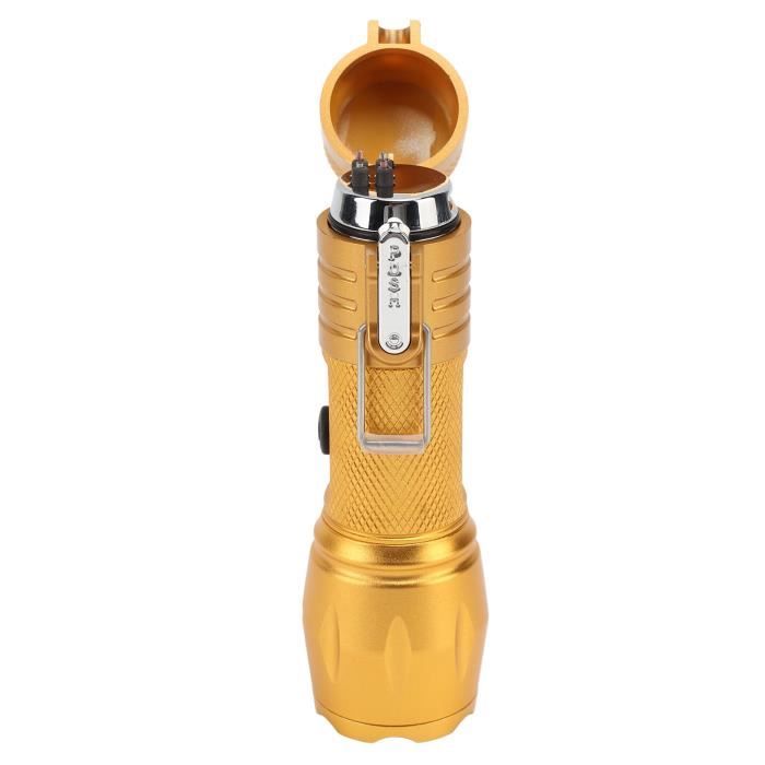 Briquet à Arc Coupe-vent, Briquet étanche Avec Lampe De Poche, Briquet Sans Flamme Rechargeable