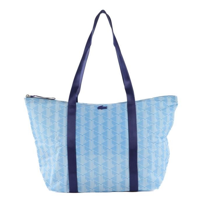 LACOSTE Izzie Seasonal Shopping Bag L Mono Panorama Farine Cosmique