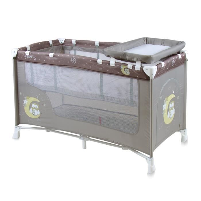 Lit Parapluie Bebe Lit Pliant A 2 Niveaux Nanny 2 Beige Lorelli Cdiscount Puericulture Eveil Bebe