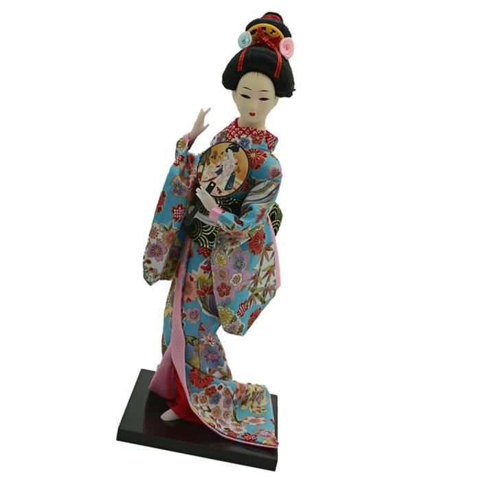 2 Pièces Japonais Geisha Kimono Poupée Ornements Artisanat Cadeau