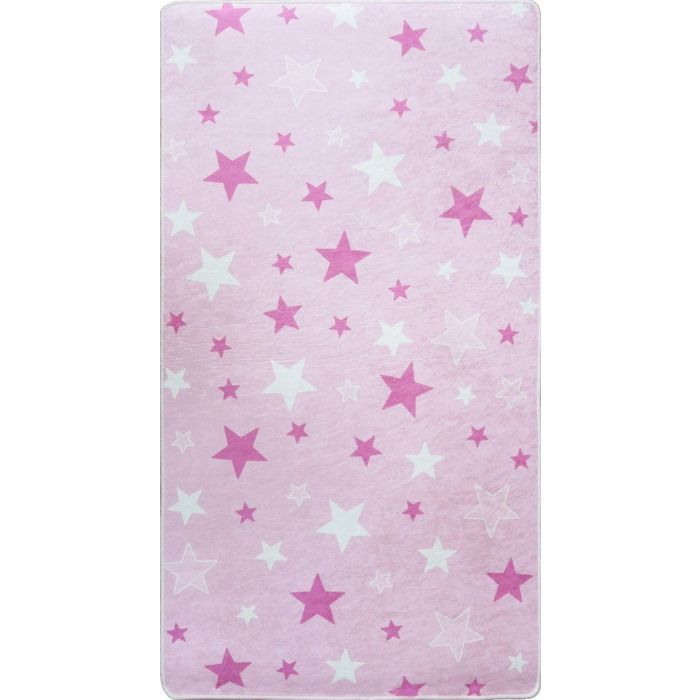 Tapis Enfant Etoile , Rose Dimensions - 100X150