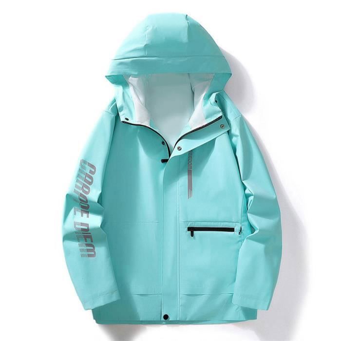 Veste Softshell Homme Halfword - Imperméable, Respirante, Coupe-Vent Avec Capuche Amovible