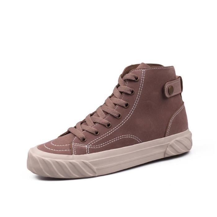 basket montante marron