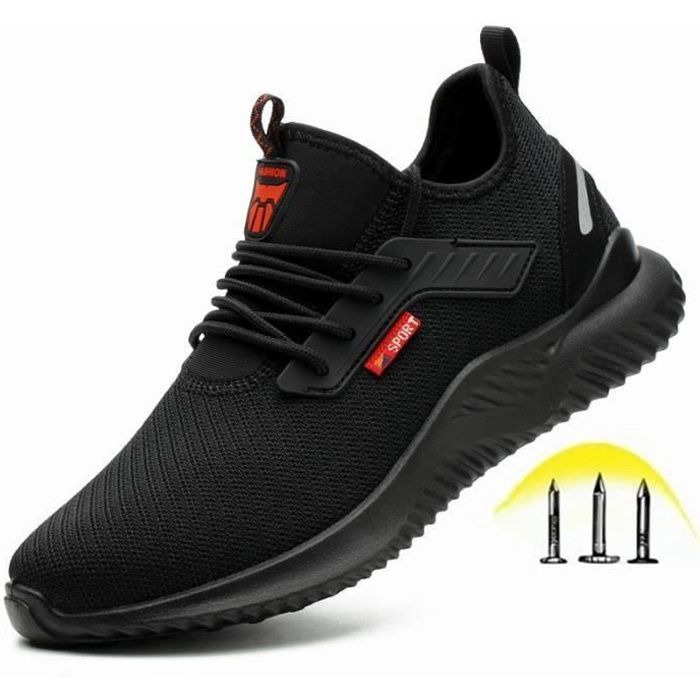Homme acier Toe Cap formateurs respirant travail Chaussures De Sécurité Léger Bottes
