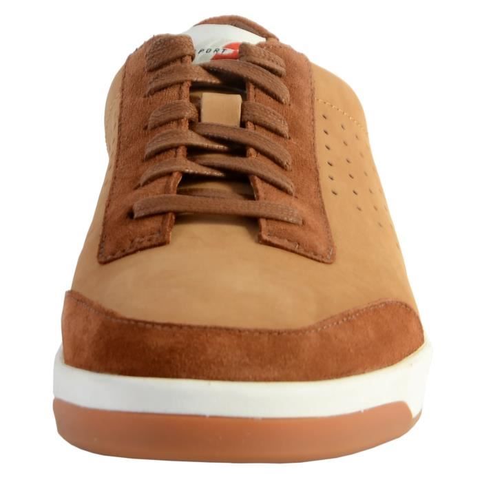 Basket Basses Clarks Hero Air Lace Bronze Homme - CLARKS - Tennis - Cuir - Lacets - Homme