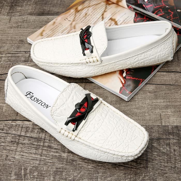 HB™ SLIPON Homme Confortable cuir beige Beige Cdiscount