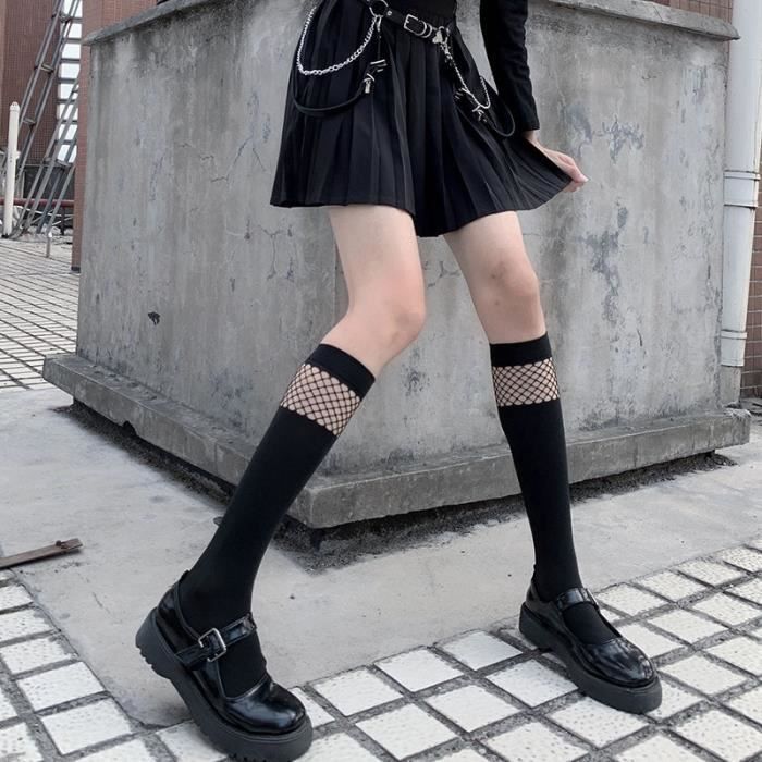Bas Chaussettes hautes d t en cristal blanc Sexy avec n ud pour