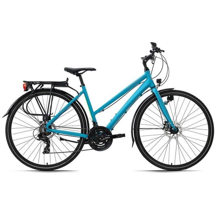 VTC femme 28'' aluminium Antero turquoise TC 53 cm KS Cycling - 21 Vitesses  - Bleu - Cdiscount Sport