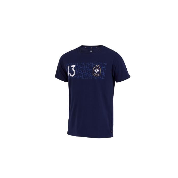 t-shirt enfant france playerante n°13 - bleu marine - 6 ans
